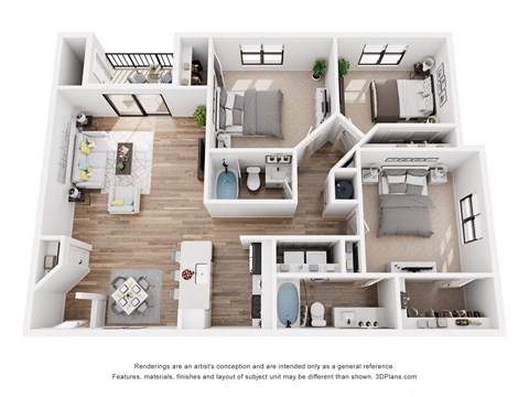 a 1 bedroom floorplan is shown in this image